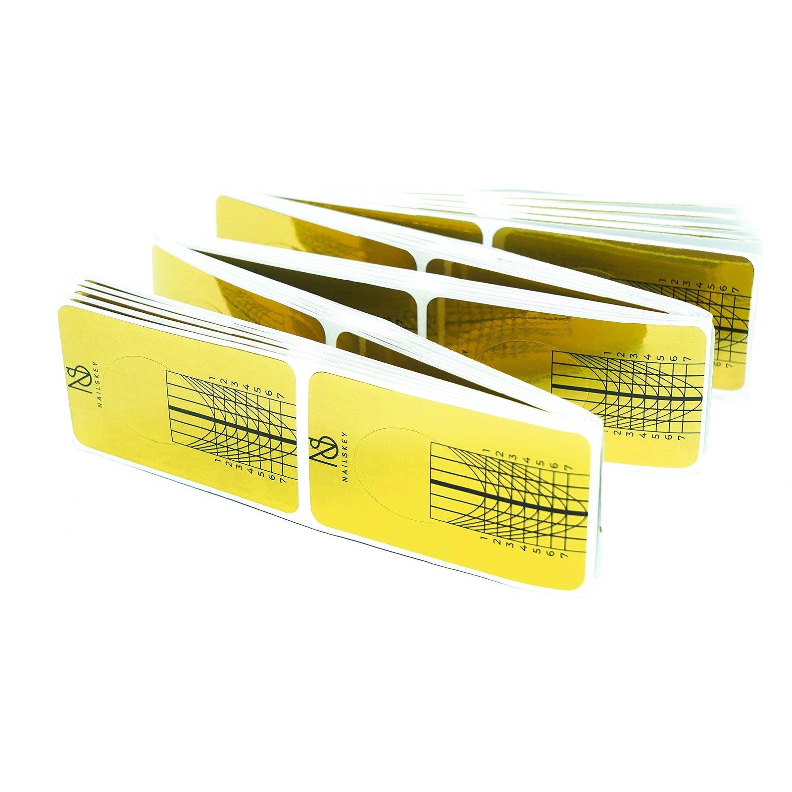 100 Pcs Long Nail Forms Extension Nail Form Guide Stickers for Acrylic