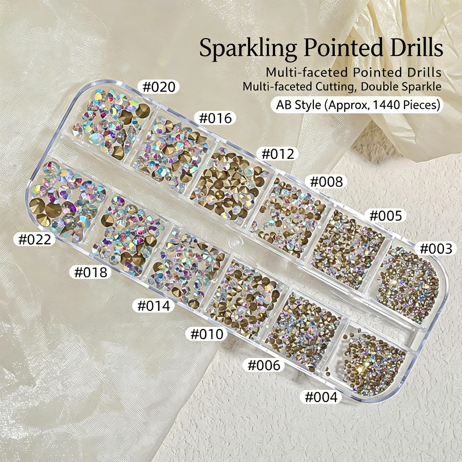 Nail Art Rhinestones Internet Celebrity Hot Sale Pointed Bottom Rhinestones Tran