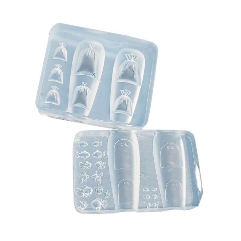 Nail Designing Tool Goldfish Series Silicone Handmade Mold for Manicure Creation
