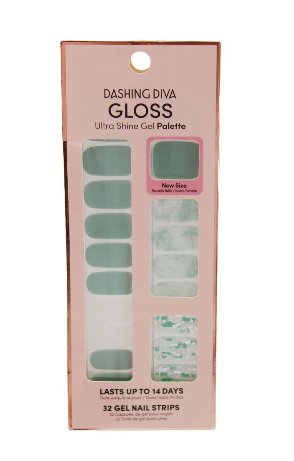 Nail Strips Dashing 32 pcs Diva Gloss Nail Strips Desert Quartz Gel Nail Sticker