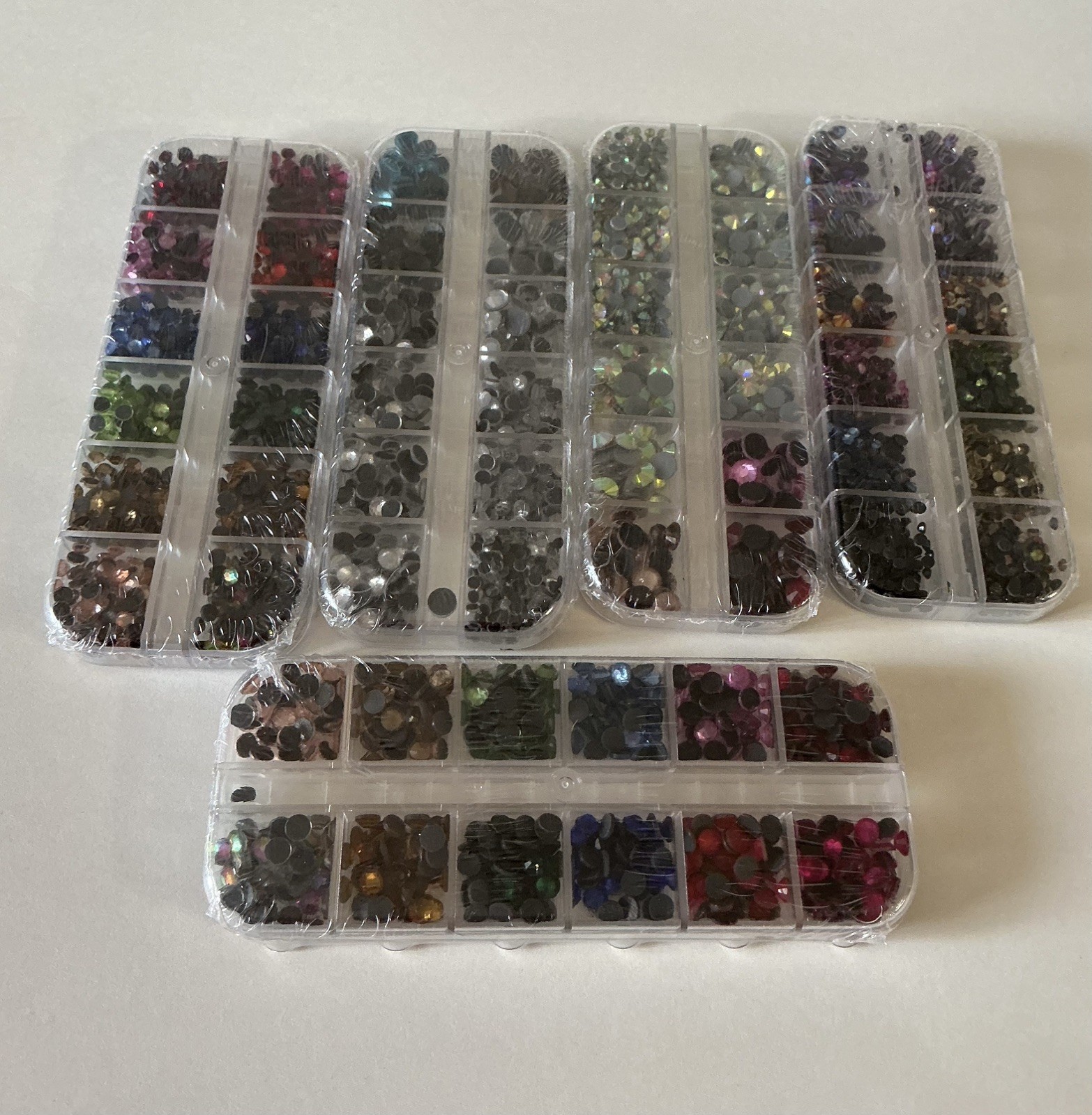 Diamond Charms Nails Arts Rhinestones New Sealed 5 Packs Nail Art Decorations
