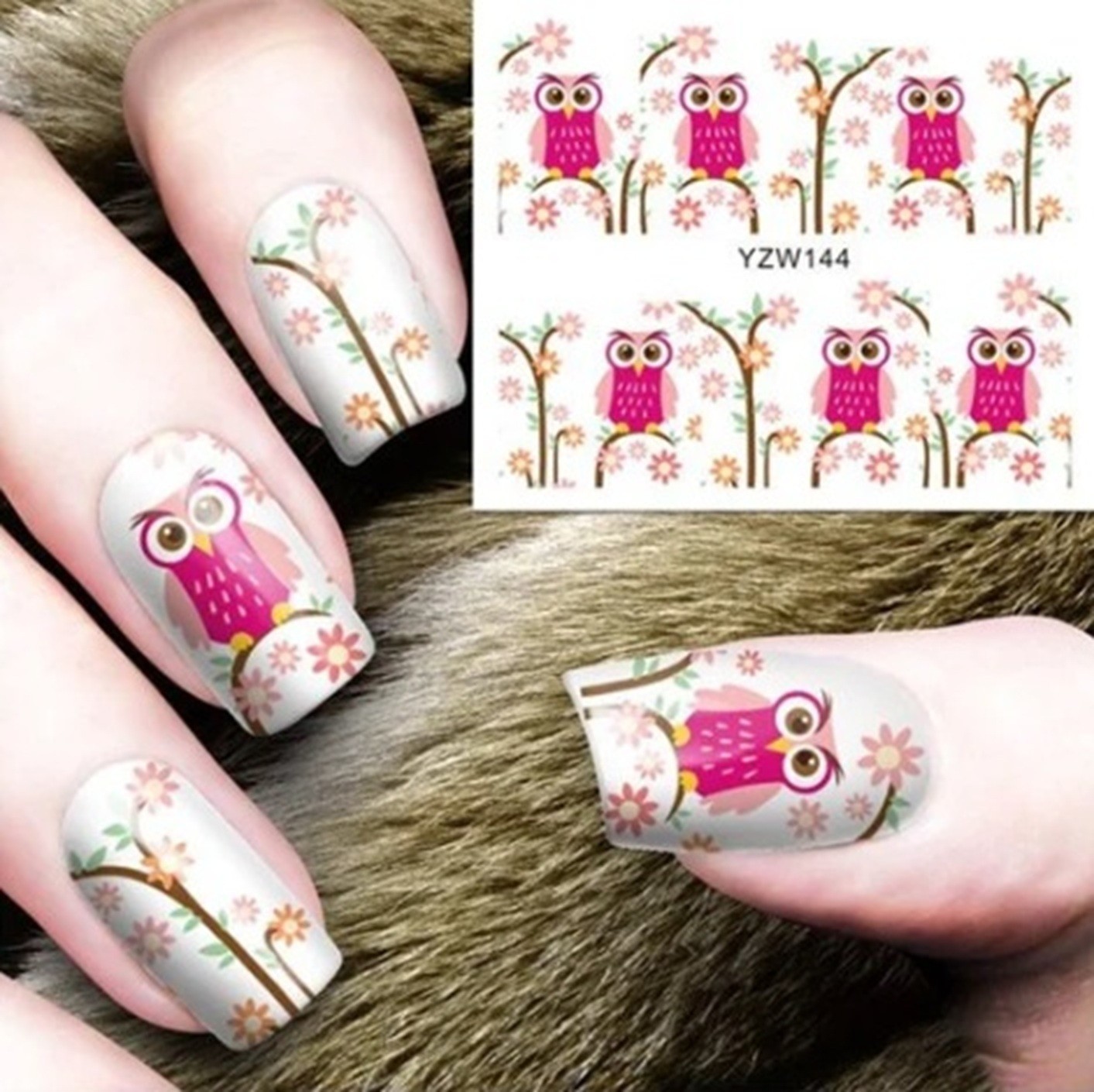 Flower, Floral Nail Art Water Decals DIY Nail (Group 1)
