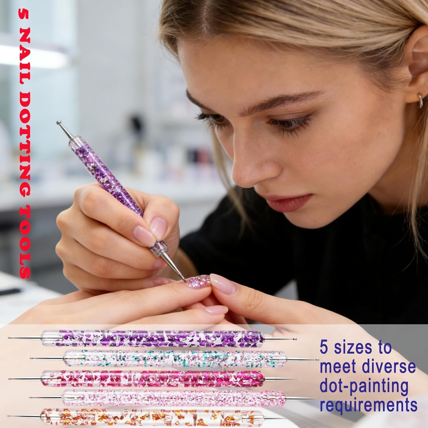 28-Piece Nail Art Tools Set with Magnetic Stand – Perfect for Artistry & Prec…