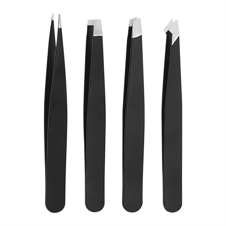 1/4pcs Set Professional Eyebrow Hair Removal Splinter Tweezers Set Perfect For V