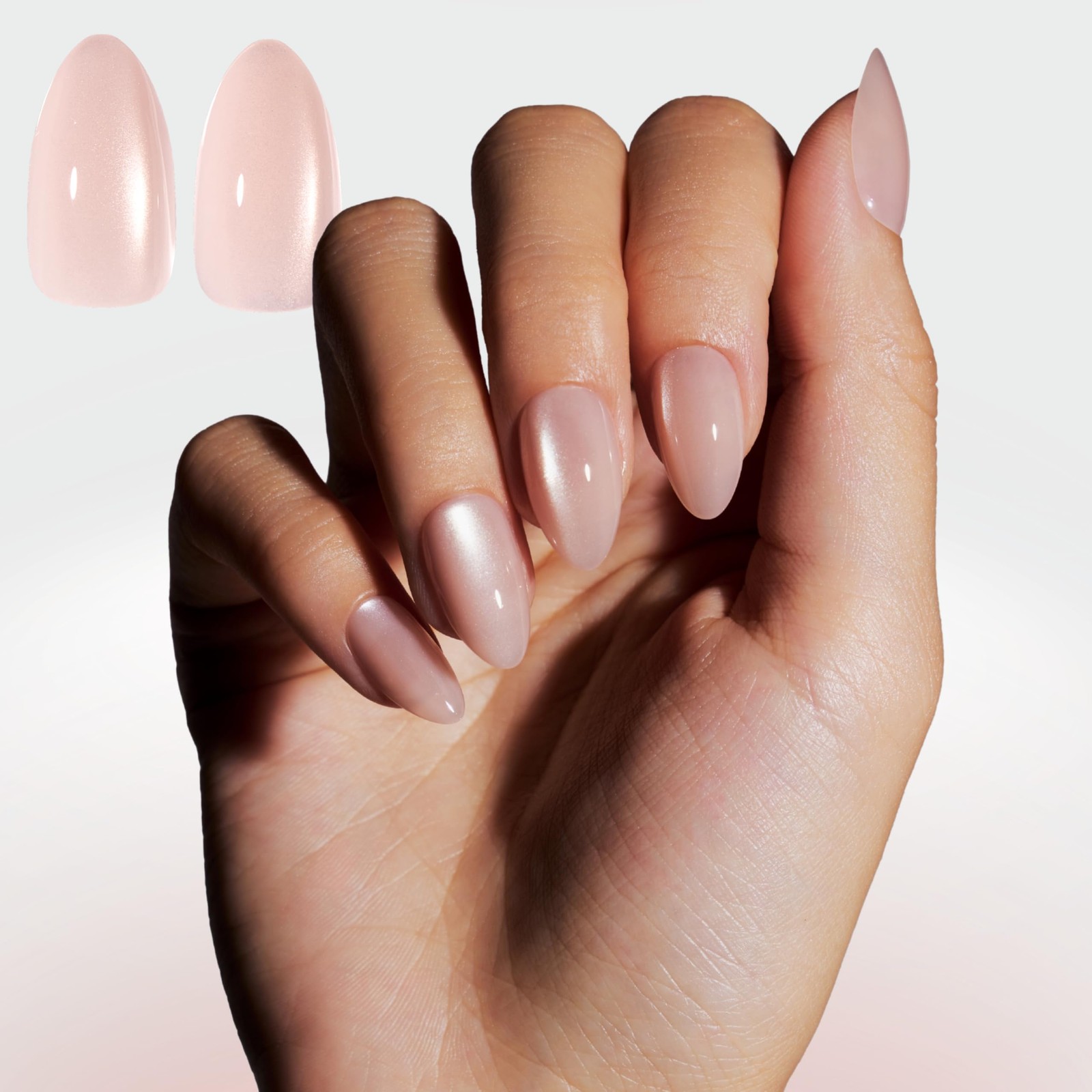 Celebritips Almond Press Ons She Wears Crystals