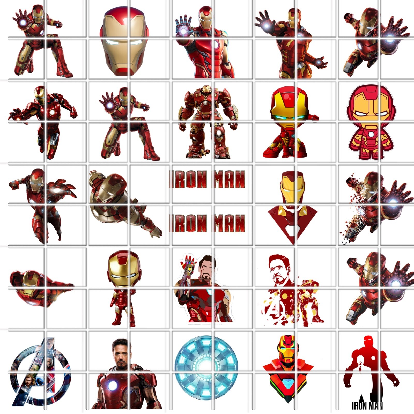Iron Man Waterslide Nail Decals Set Of 50 Instructions & Bonus