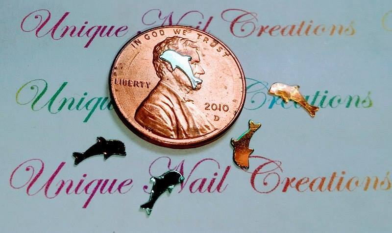 DOLPHIN Shape Glitter~U Choose~Acrylic Nails~ Arts & Crafts~Gel~Nail Art~ USA