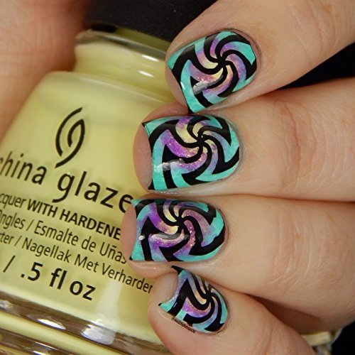 Winstonia Nail Art Stamping Plates Set Stamp Manicure 4TH GEN Template Disc Gel