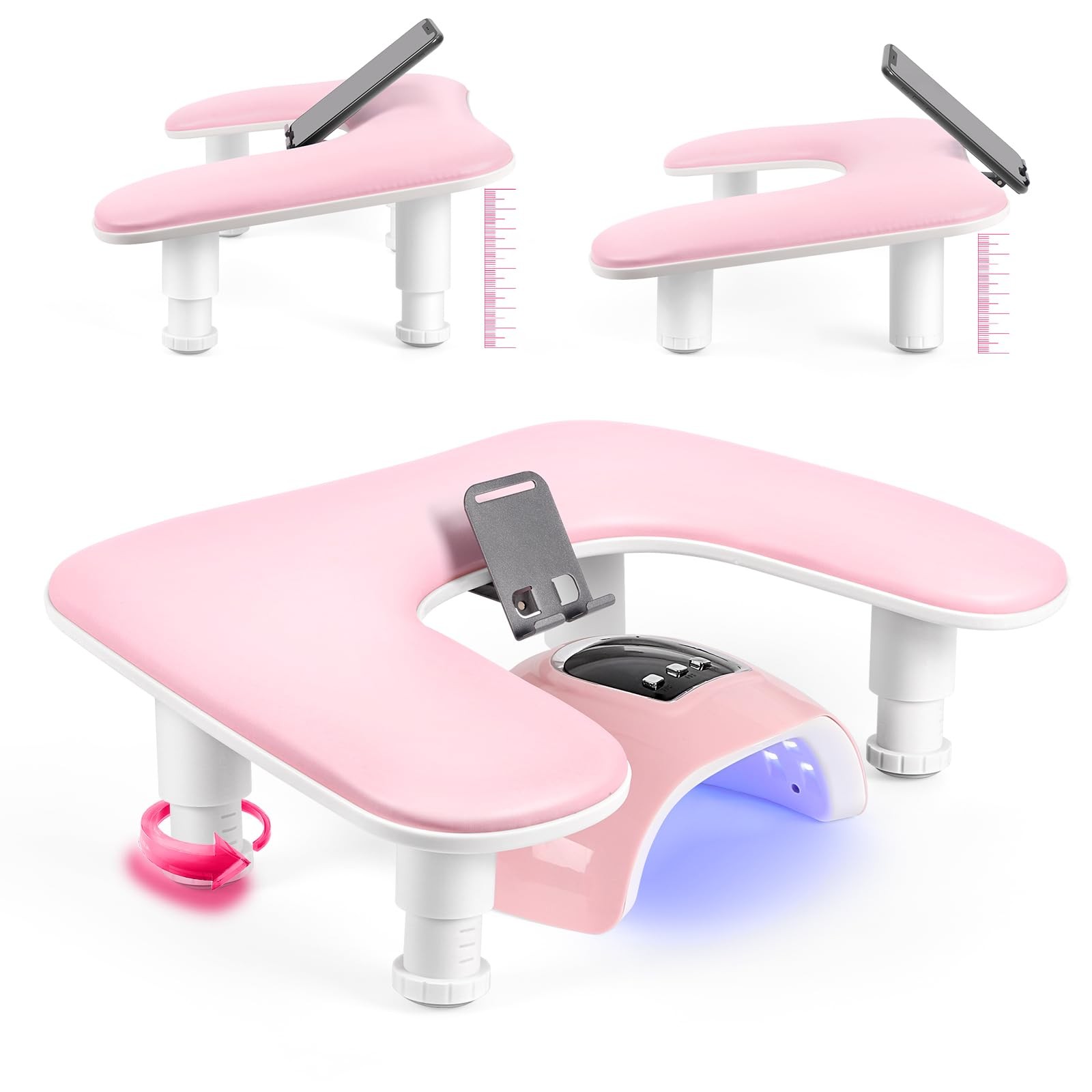 Arm Rest for Nails Tech: U Shaped Adjustable Height Ergonomic Nail Hand Rest …