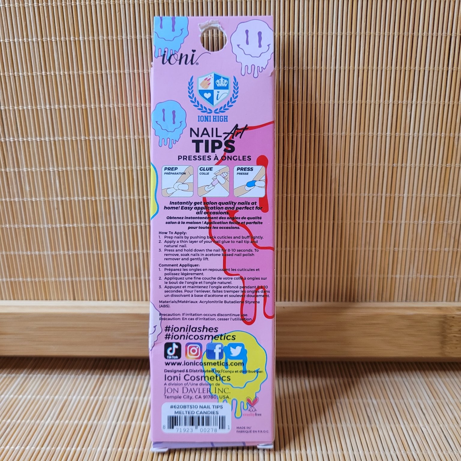 Ioni Ballerina Nail Tips Long 12 Nails Melted Candies Design