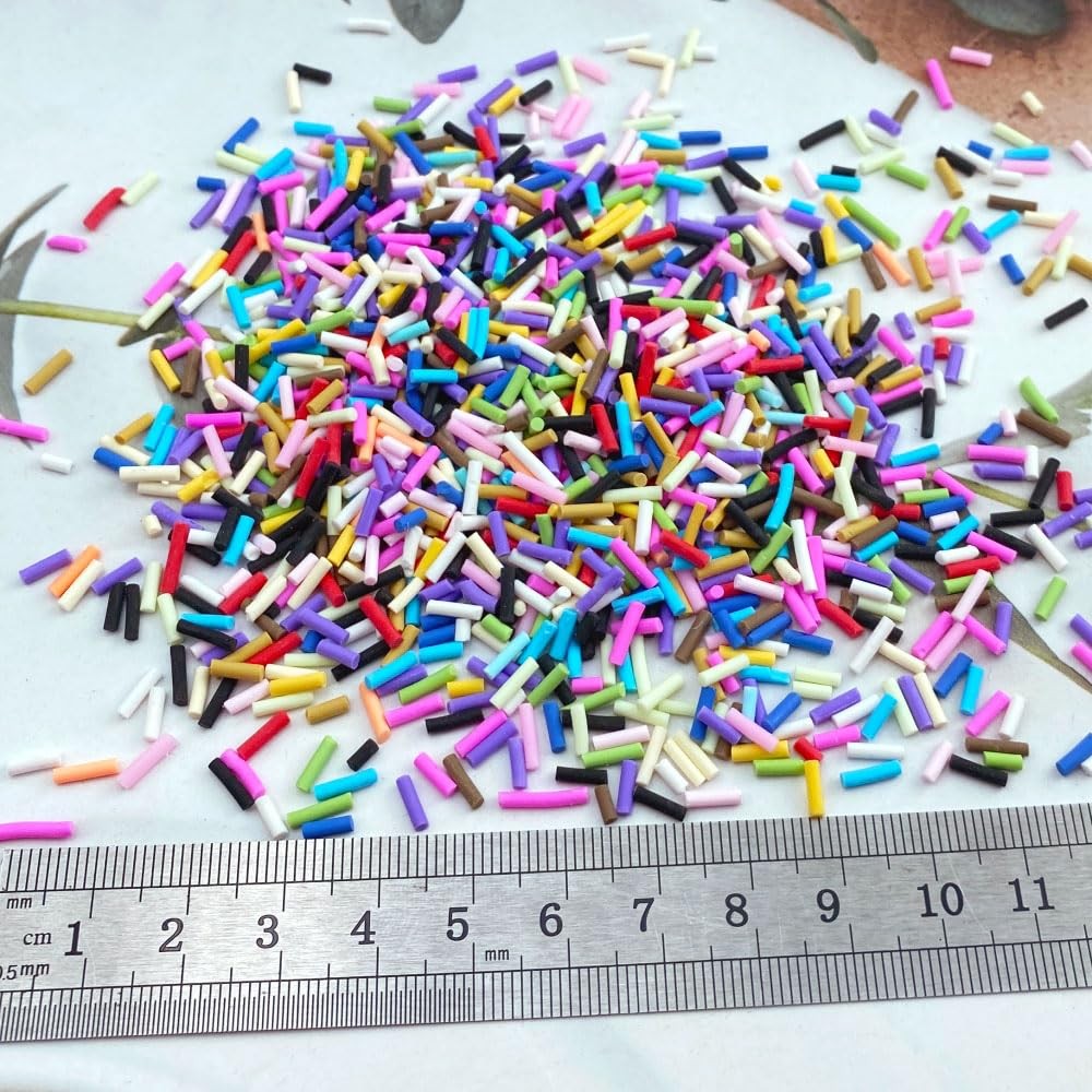 Jmassyang 200g Resin Fake Sprinkles Polymer Clay Sprinkles Fake Candy Slices …