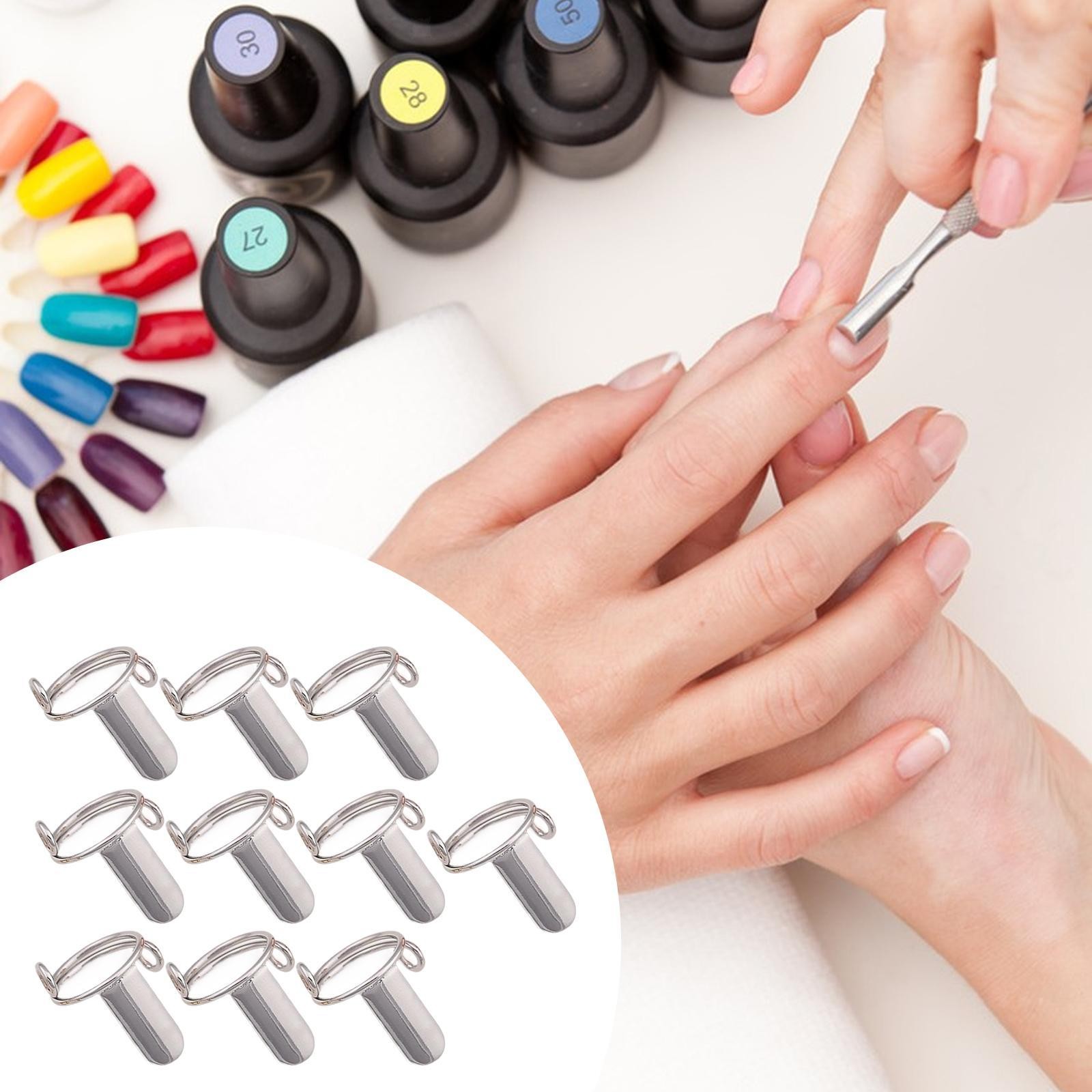 10 Pieces Nail Rings for Acrylic Nails & Press on Nails Daily Wear Wearable