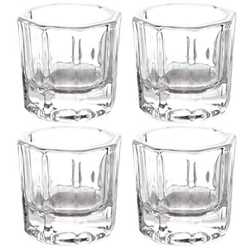4 Piezas De Acrilico Dappen Dish Nail Dapping Dish Nail Powder And Liquid Hol…