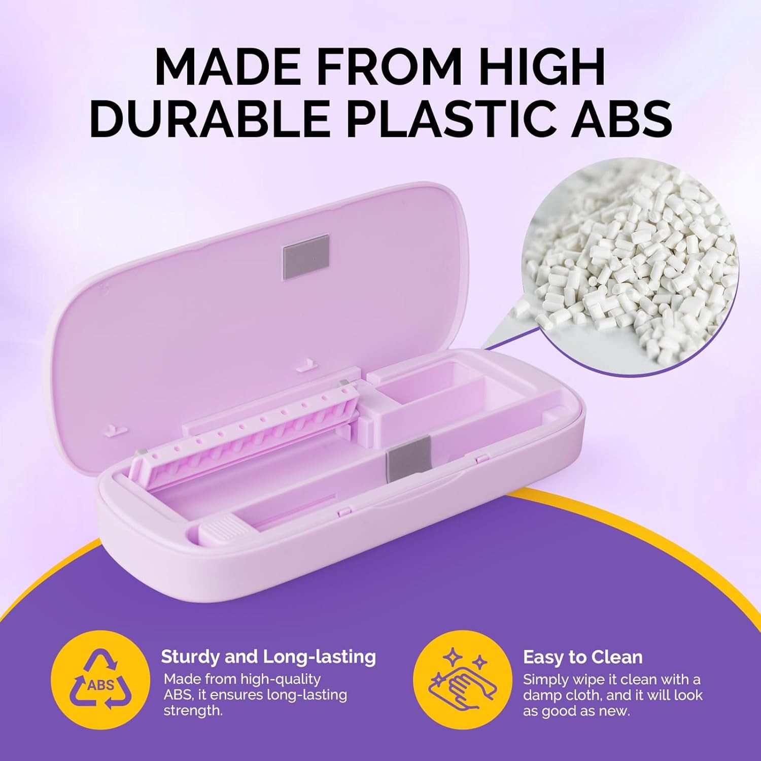 Acrylic Nail Tool Stora Box, Portable Dustproof Stand