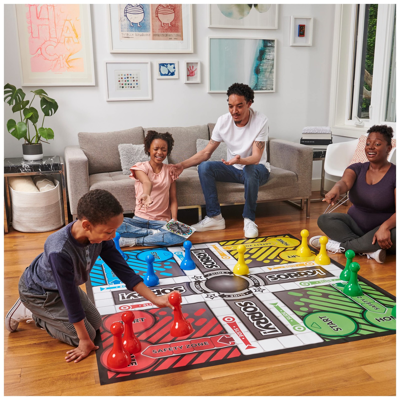 Giant Sorry Classic Family Board Game Indoor Outdoor One Size, Multi Color