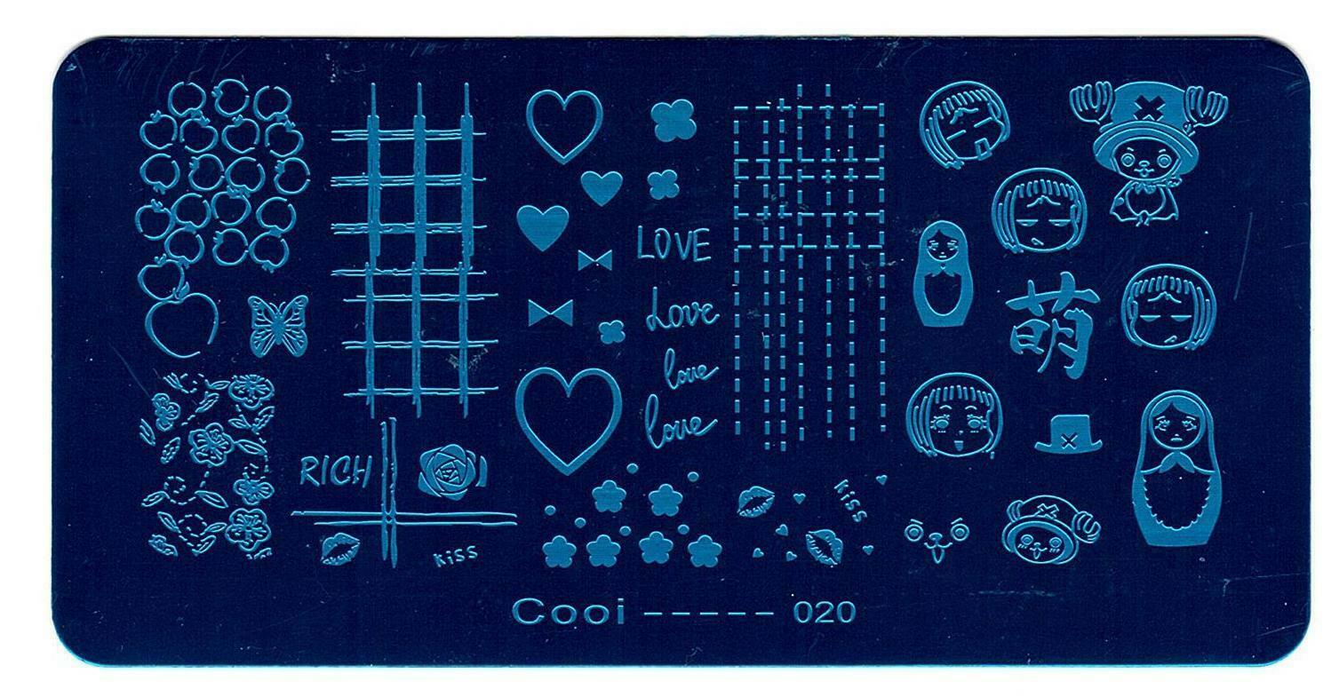 Valentine Love U Nail Art Stamping Printing Manicure DIY Template Image Plate