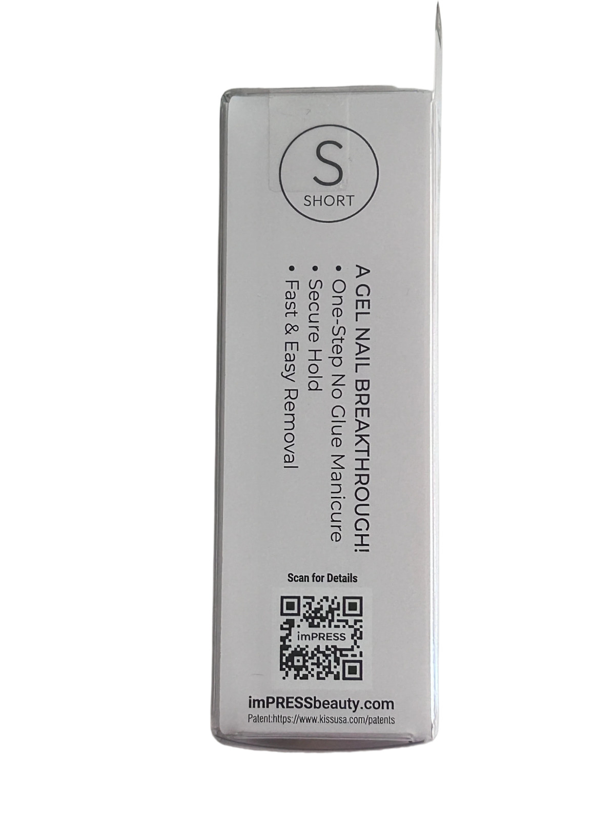 Impress No Glue Mani – Short Length Classic Glossy White Manicure-at-Home 83758
