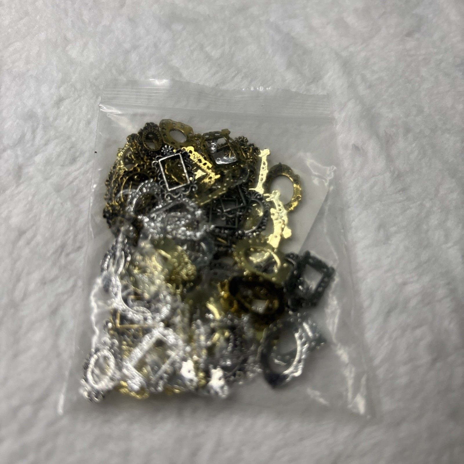 Metal Nail Charms 80pcs, Frame Gothic Nail Art Charms