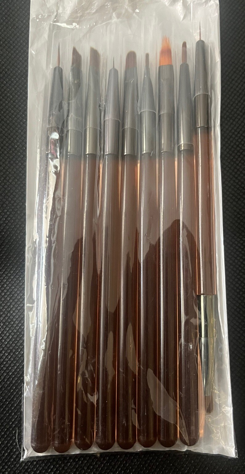 Beautiful Amber Japanese Nail Art Brush Set