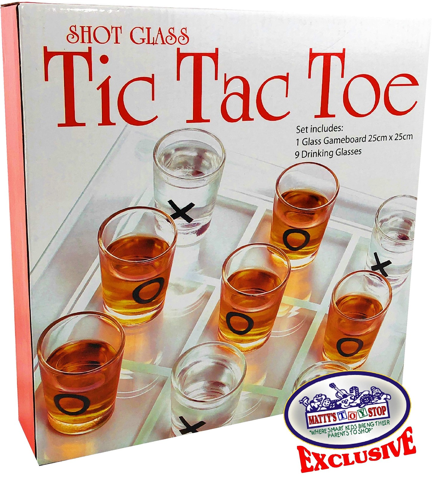 Matty’s Toy Stop Tic-Tac-Toe, Medium, Red, Blue, Black, Green, White, Yellow
