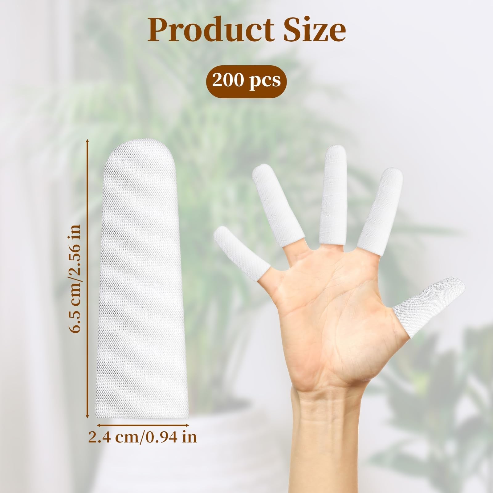 200 pcs Cotton Finger Cots – Cloth Finger Cots Finger Toe Sleeves Fingertips …
