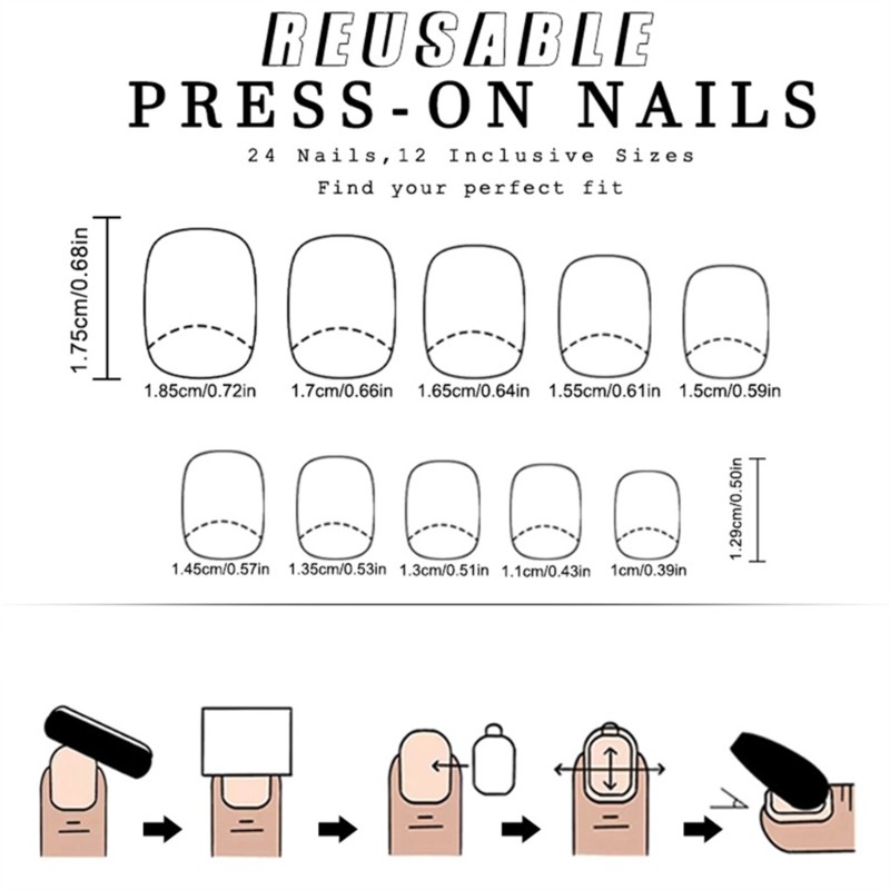 24 Pieces Valentine s Glittering Heart Fashionable Nail Set Acrylic False Nail