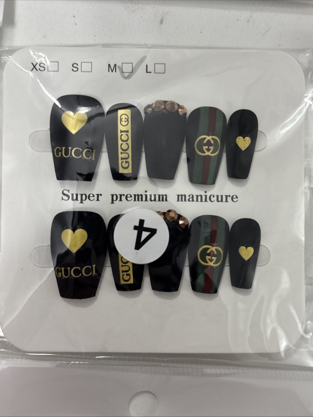 Press On Nail 10 Sets Size m