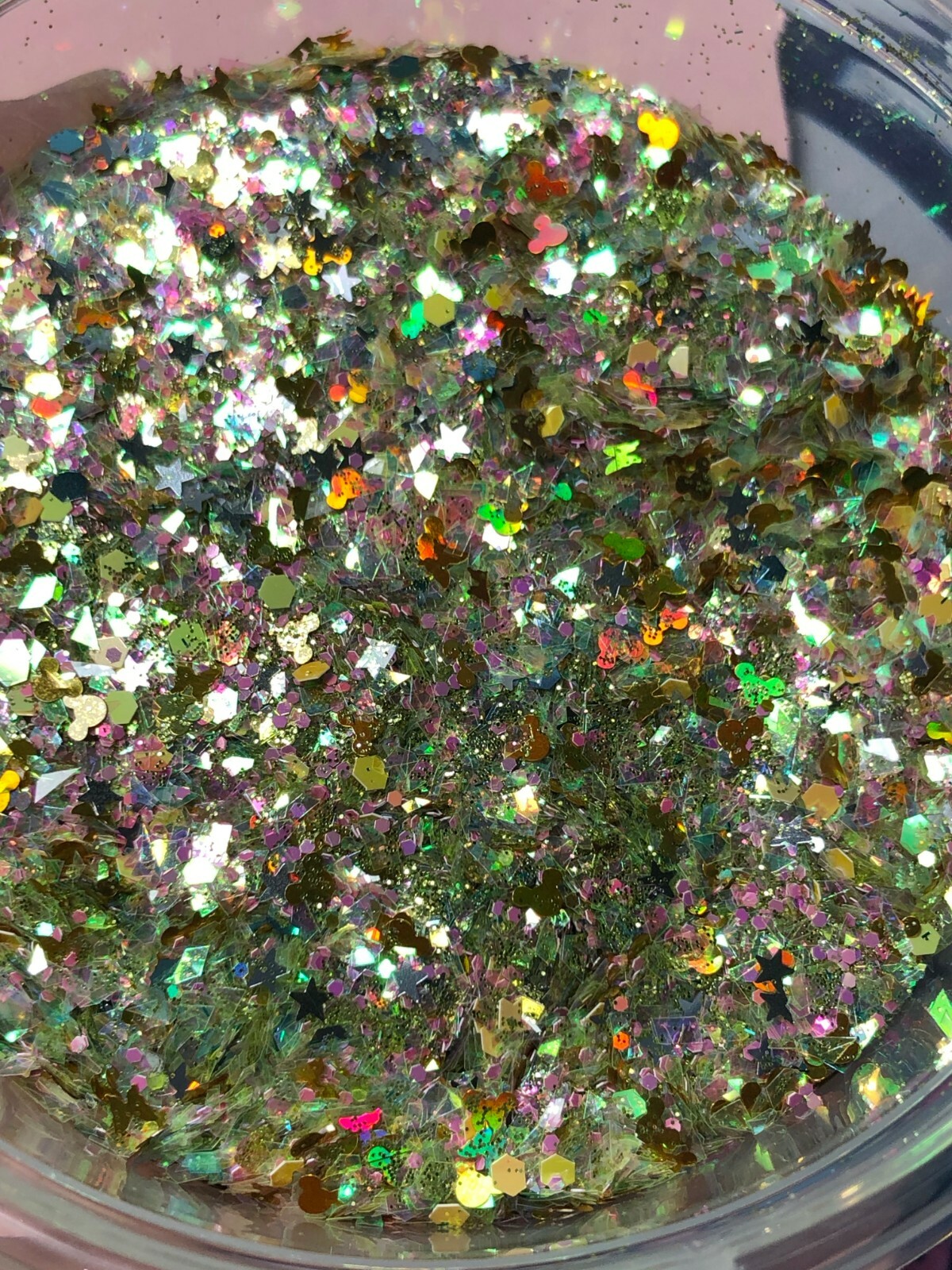 Limited Edition Glitter Mix GOLDEN MICKEY acrylic-gel-nail-art USA seller M2