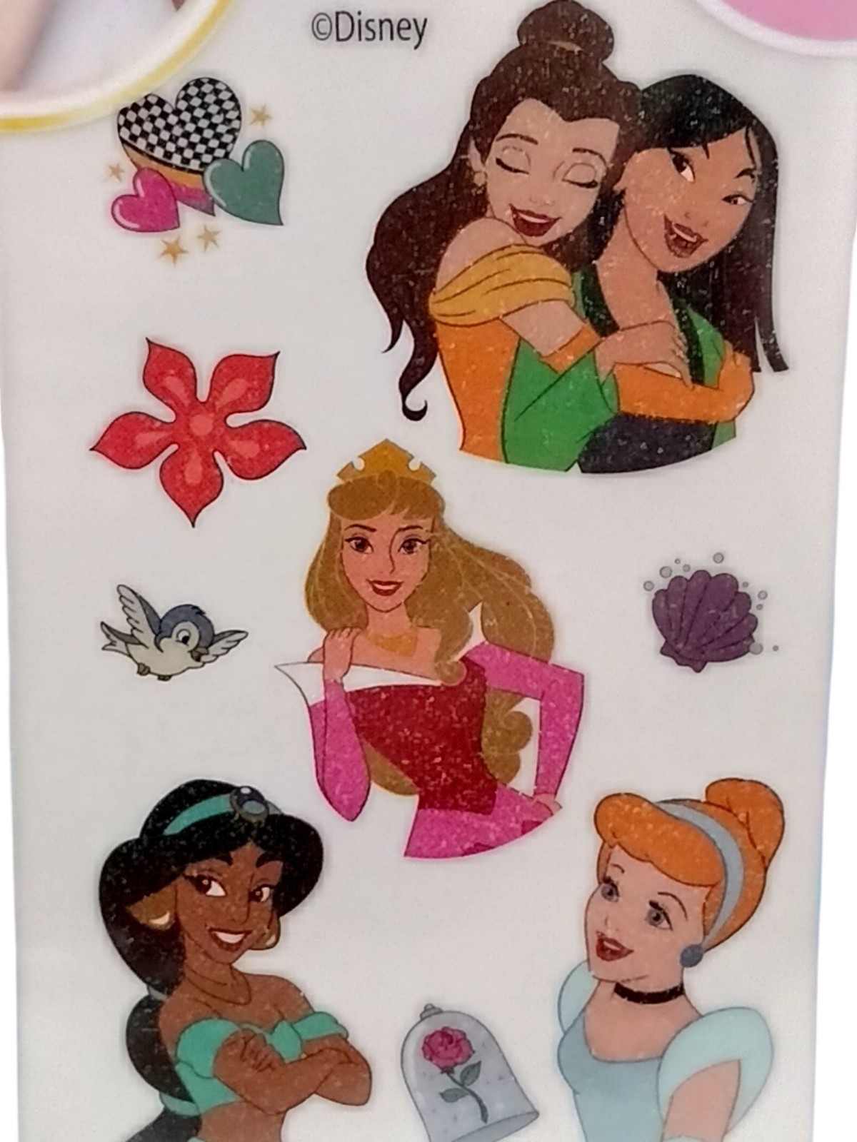 3 Disney Princess Kids Cartoon NAIL BODY STICKER ART SET Temporary Tattoos Decal