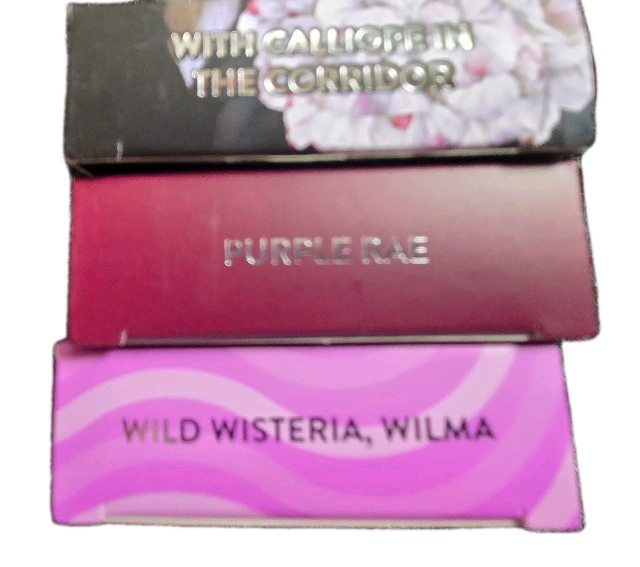 Red Aspen Nail Dashes Short Square Purple Rae With Calliope, Wild Wisteria Wilma