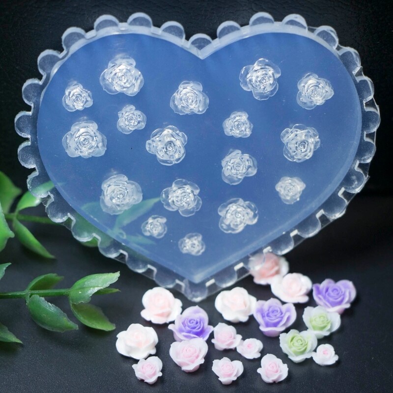 Silicone Nail Art Molds Embossing Nails Carving Templates for Nail Enthusiasts