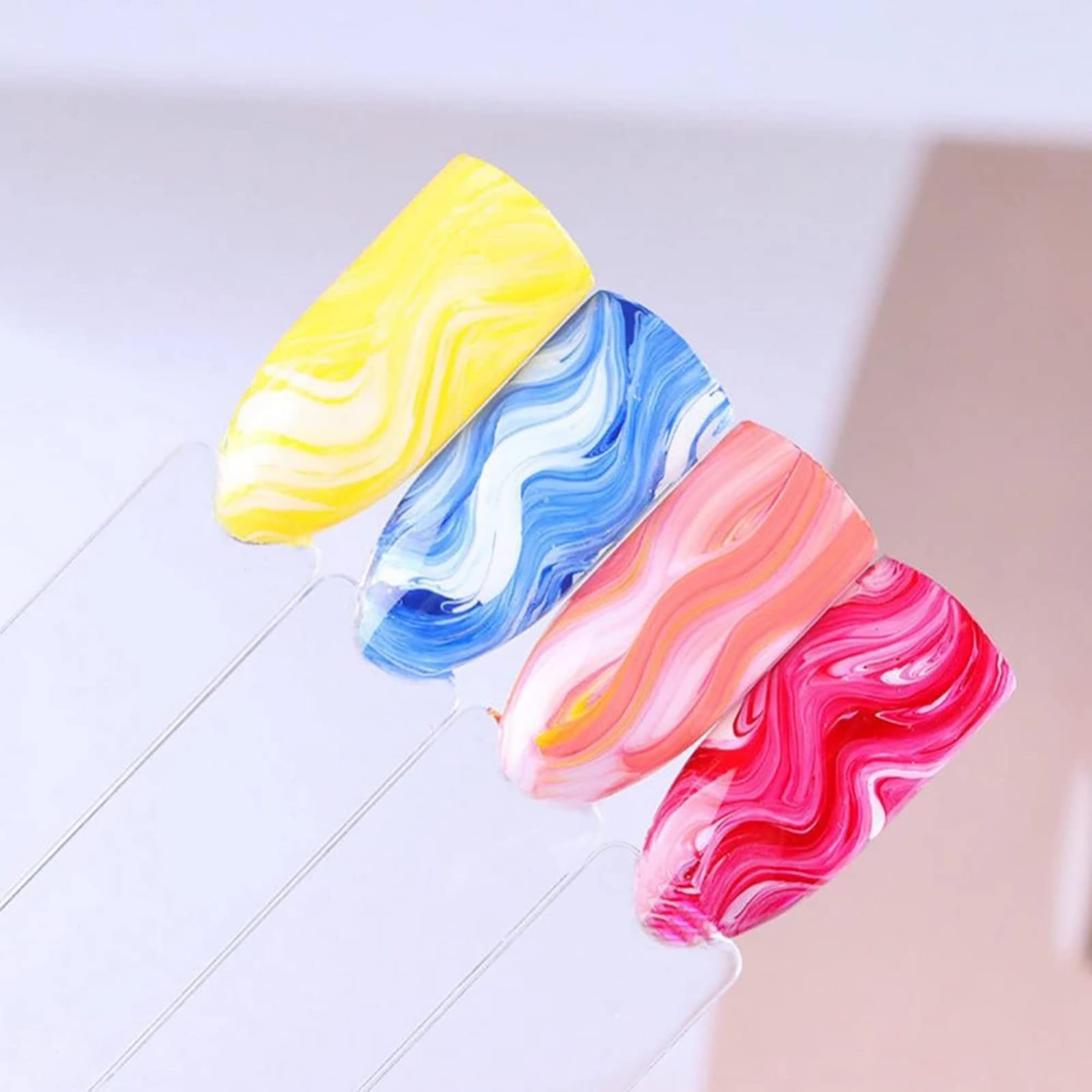 HYWWPFLAY 6pcs Ombre Nail Brush Nail Paint Pen for Lace Line Gradient Color O…
