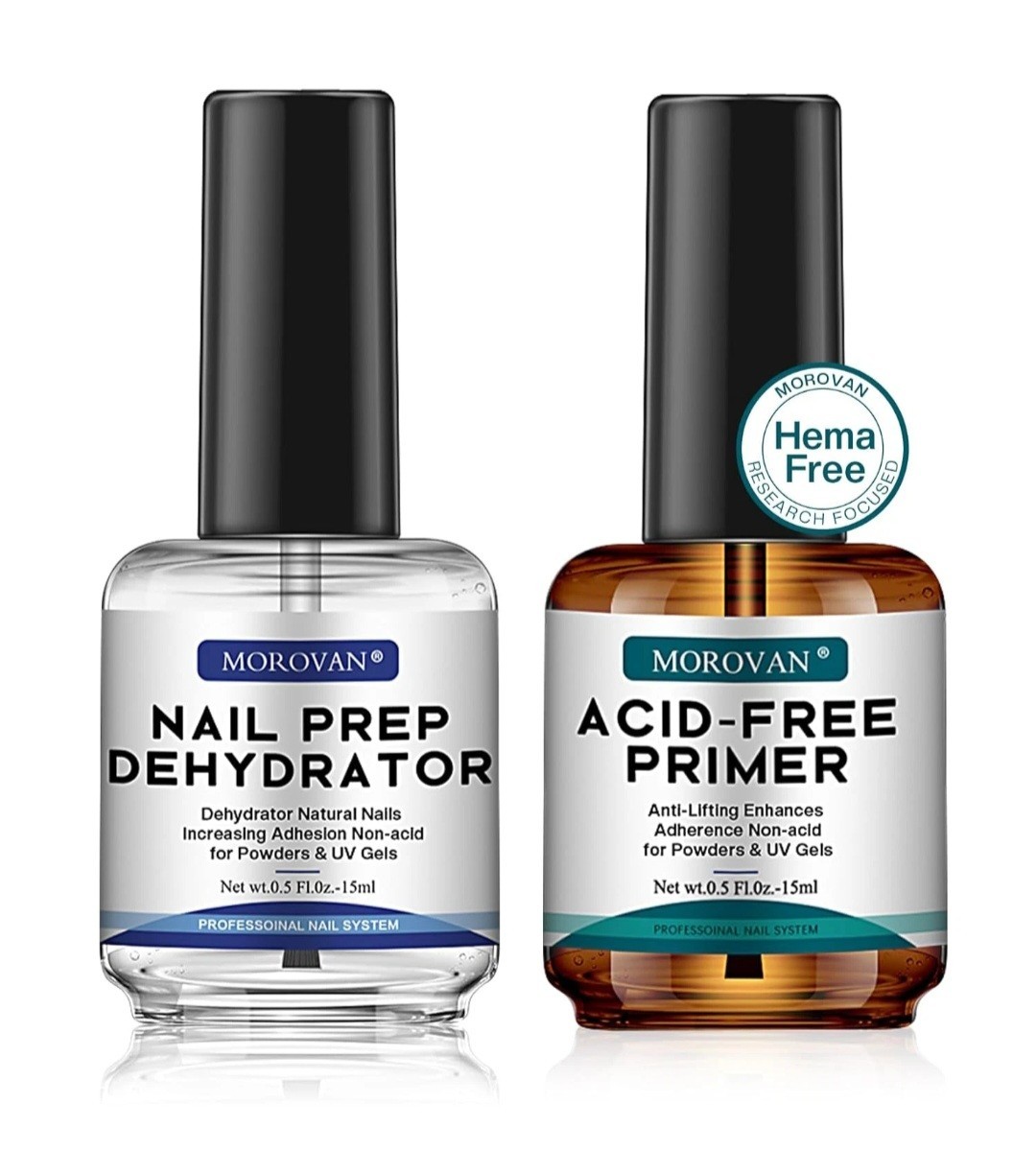 Morovan Professional Acrylic gel Nail Kit Art Set W/ Dehydrator and Nail Primer