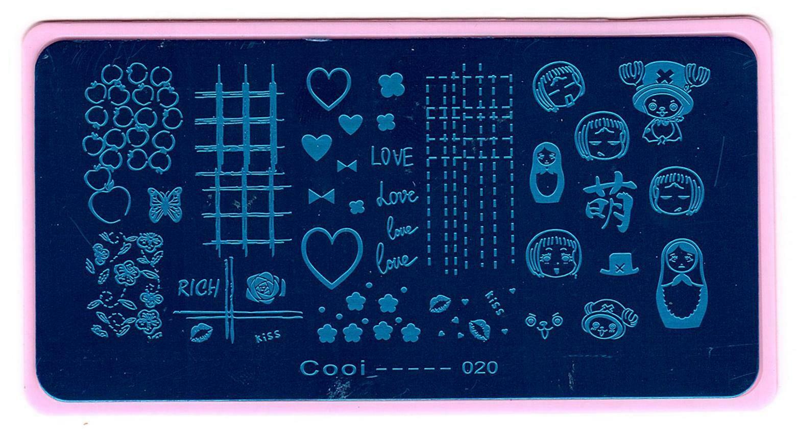 Valentine Love U Nail Art Stamping Printing Manicure DIY Template Image Plate