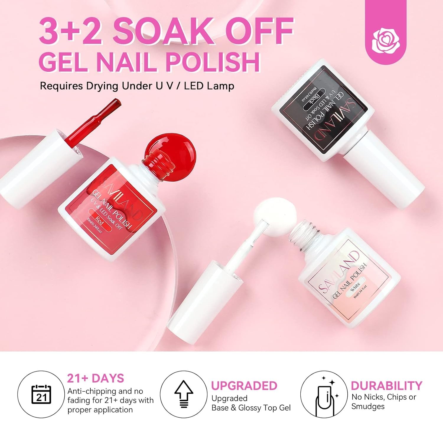 Saviland Acrylic Nail Kit: Complete Drill, UV Light & Tools for Home Nail Art