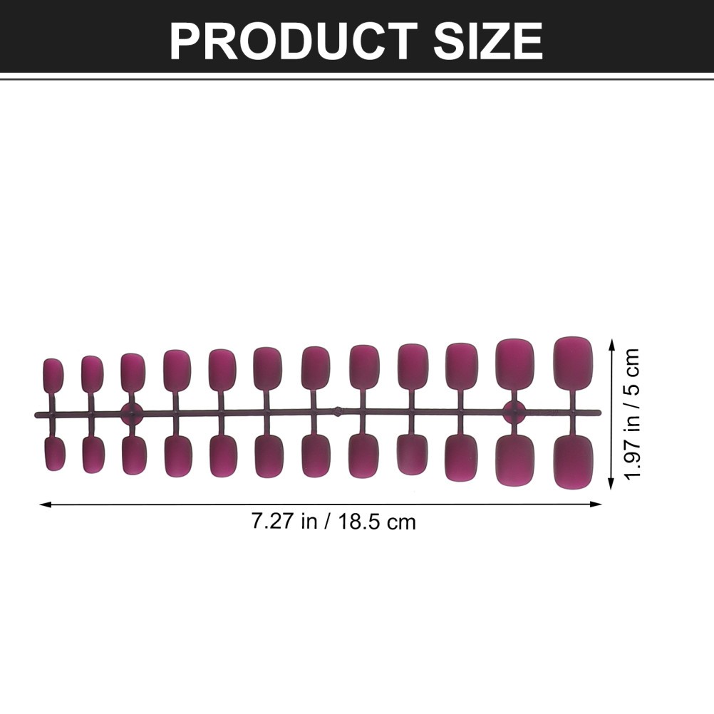240Pcs Detachable Press on Nails Short Durable ABS Assorted Colors