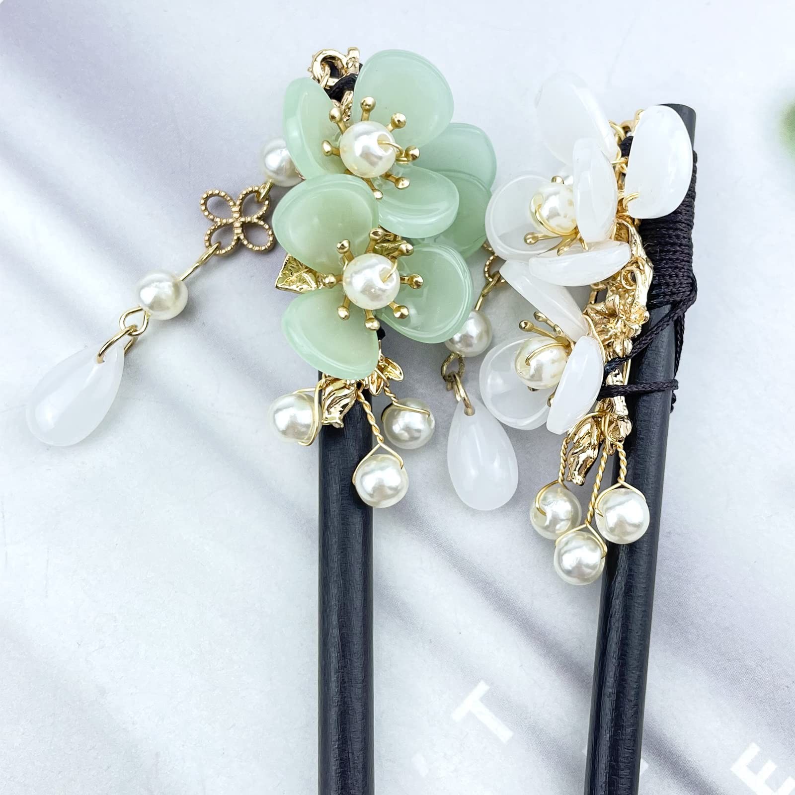 4 Pcs Japanese Chinese Hair Stick Retro 1 Count (Pack of 4), Multicolor