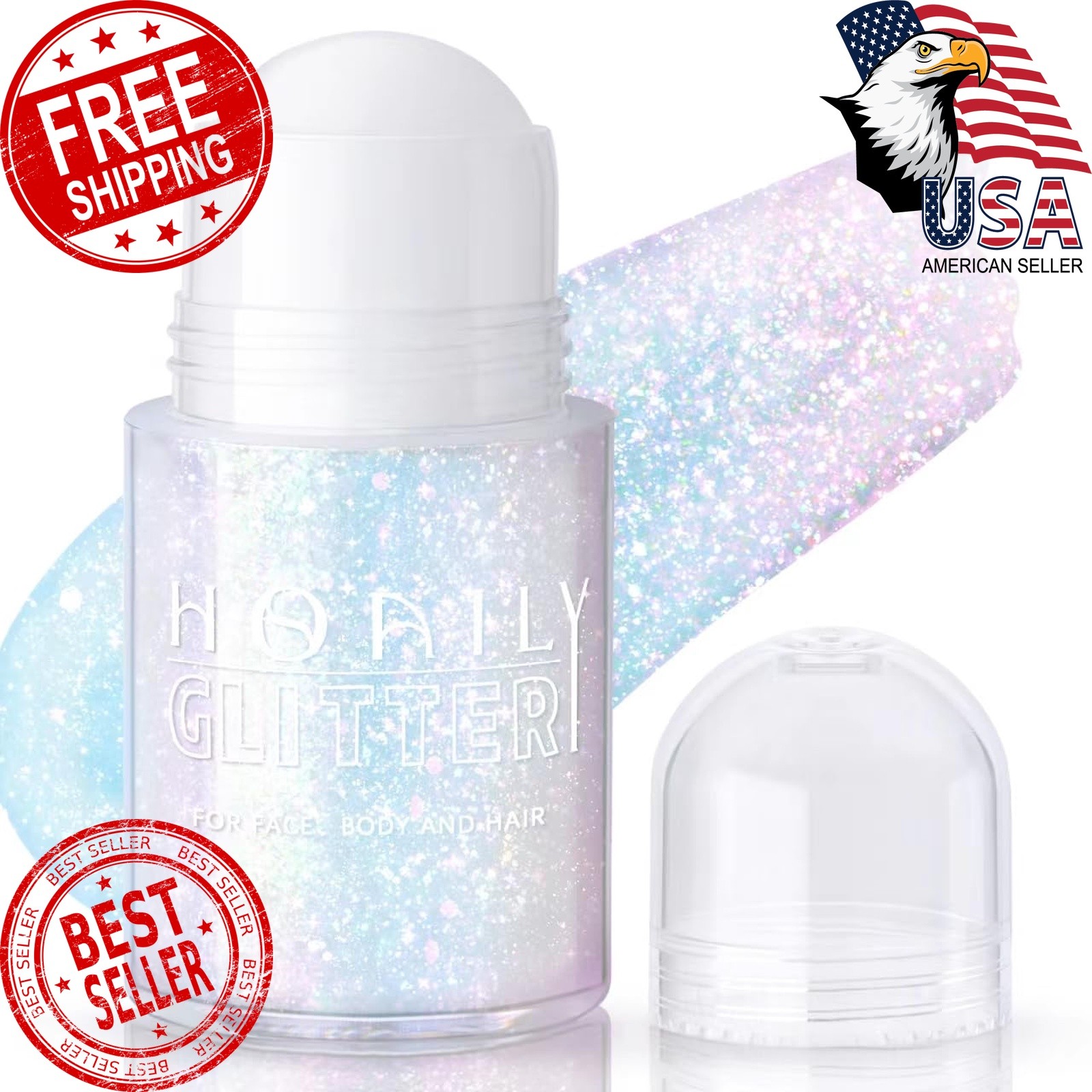 HOSAILY body glitter gel sparkling pink