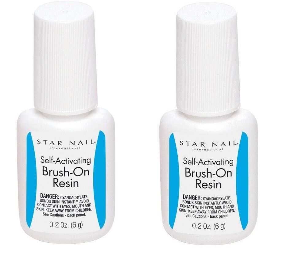 2 Star Nail Professional Self Activating Brush-On Resin 0.21 oz (6 gm)