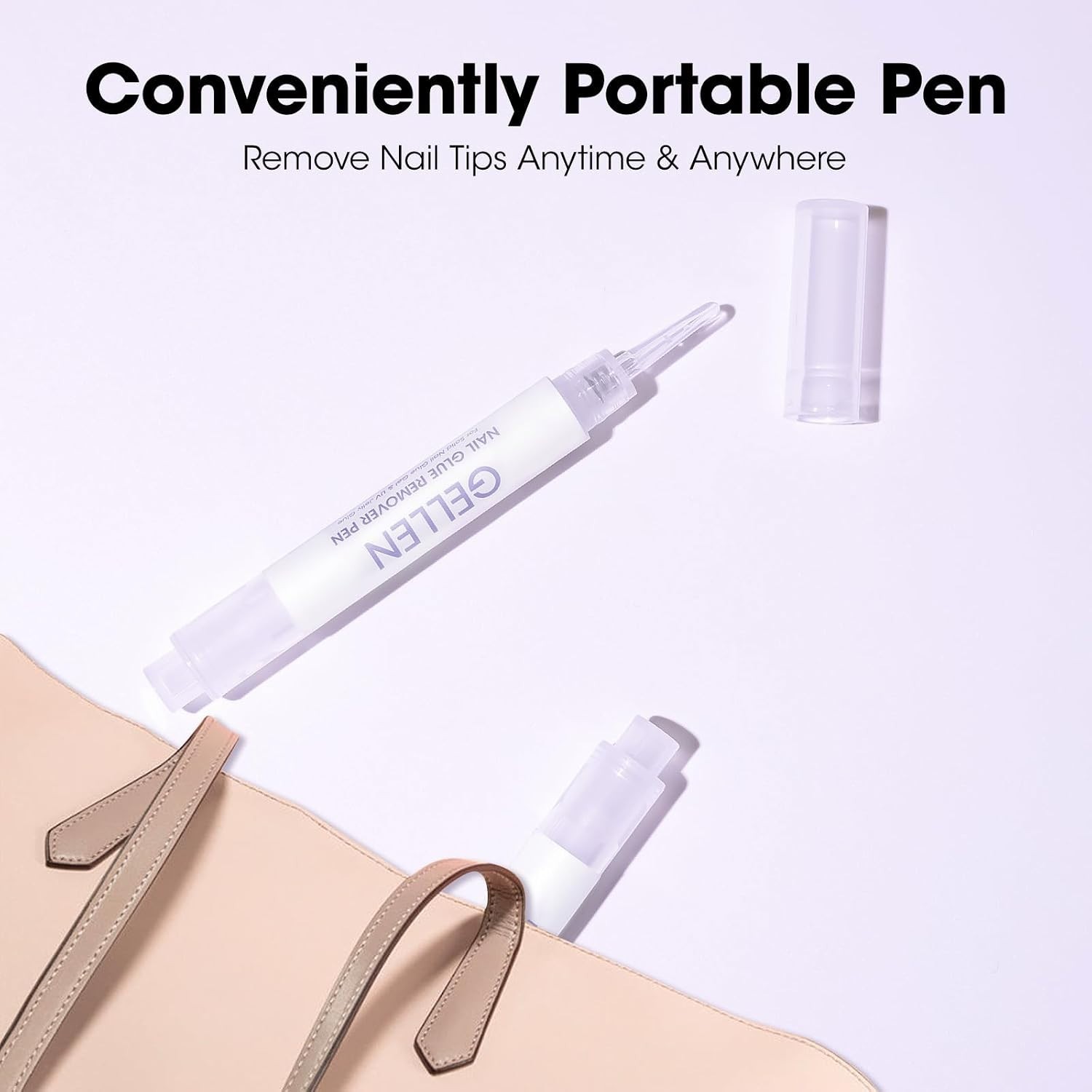 Nail Glue Remover, Nail Glue Remover for Press on Nails, 5 Pcs Non Acetone Ge…