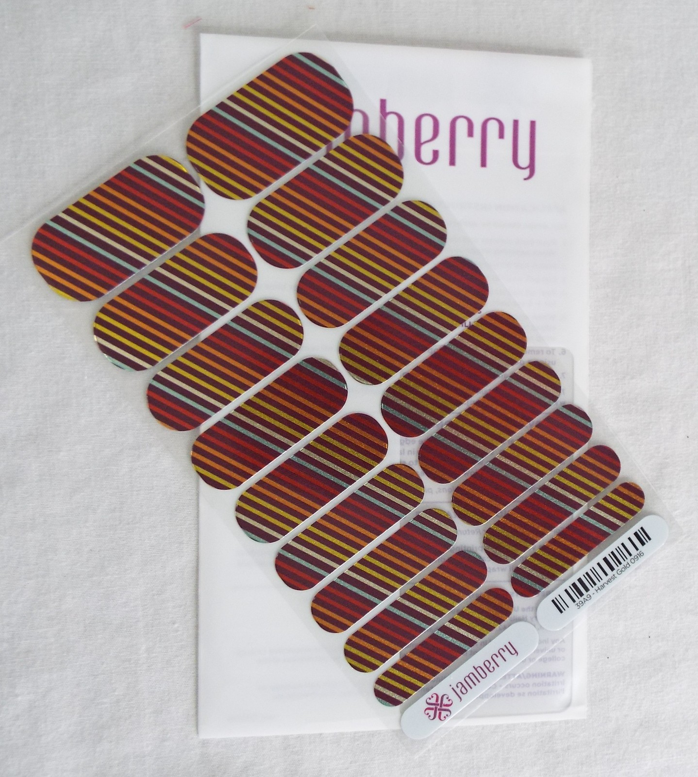 Jamberry Harvest Gold Heat Activated Nail Wrap 0916 39A9
