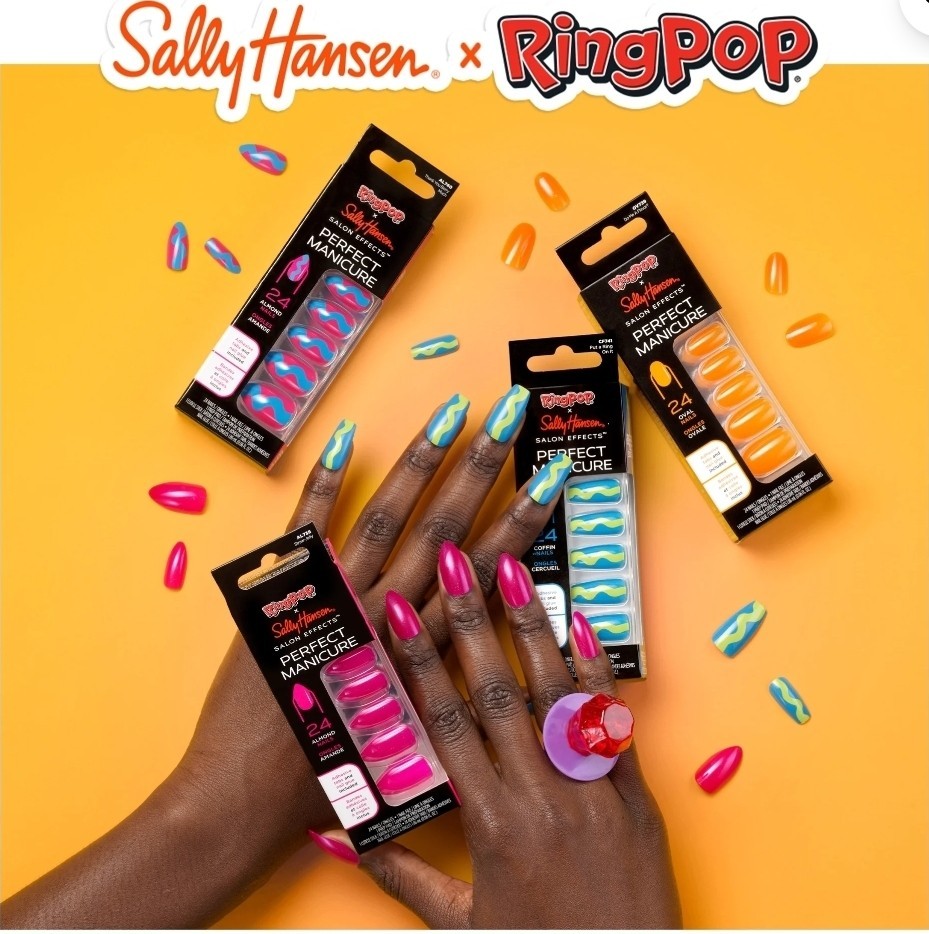 Lot of 4RING POP x Sally Hansen Perfect Manicure Press-On Nails