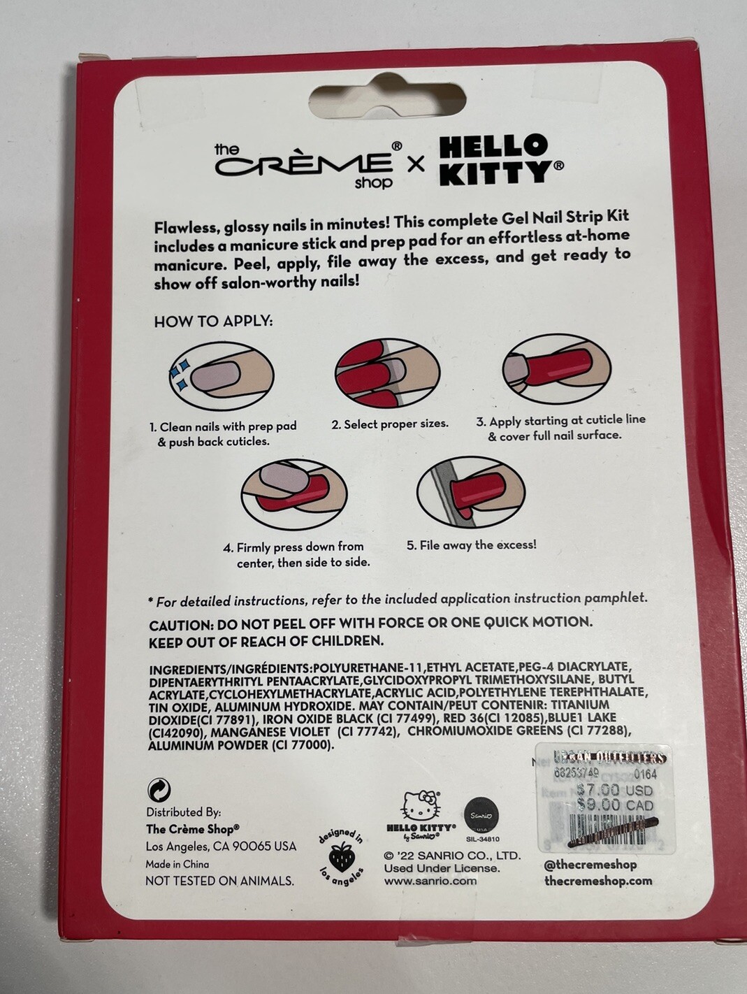The Crème Shop Chillhouse Nail Art Manicure Package Chill Tips Gel Nail Kit