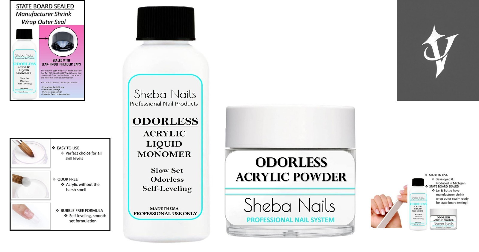 Professional Odorless Acrylic Nail Kit for State Board Exams – Easy Application