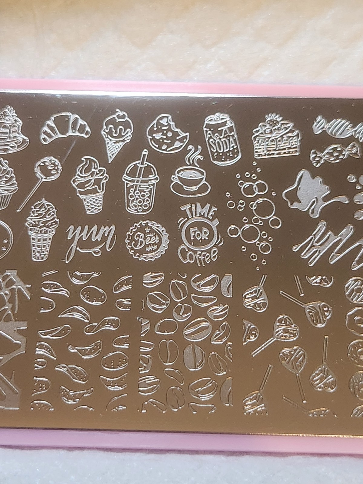 Yummy Junk Food Nail Stamping Plate (FG-066) Munchies
