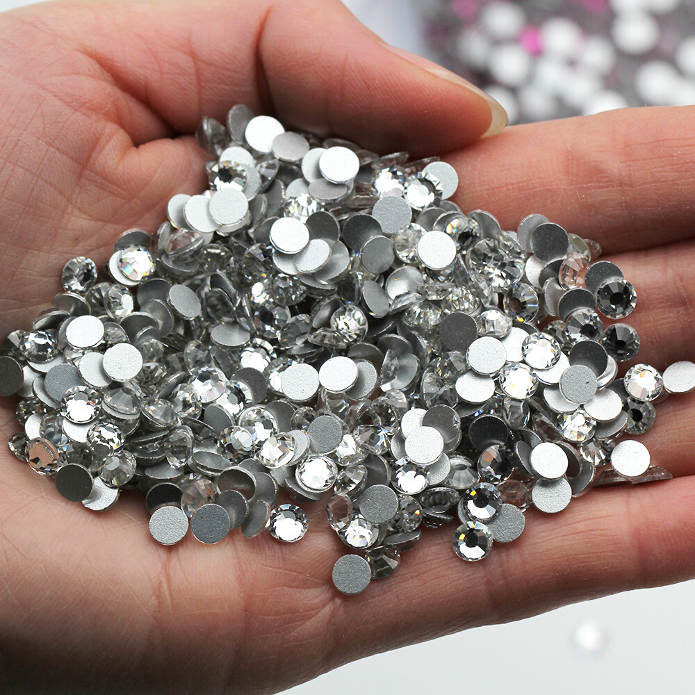1440pcs Crystal 3D Nail Art Rhinestones FlatBack Glitter Diamond Tips Decoration