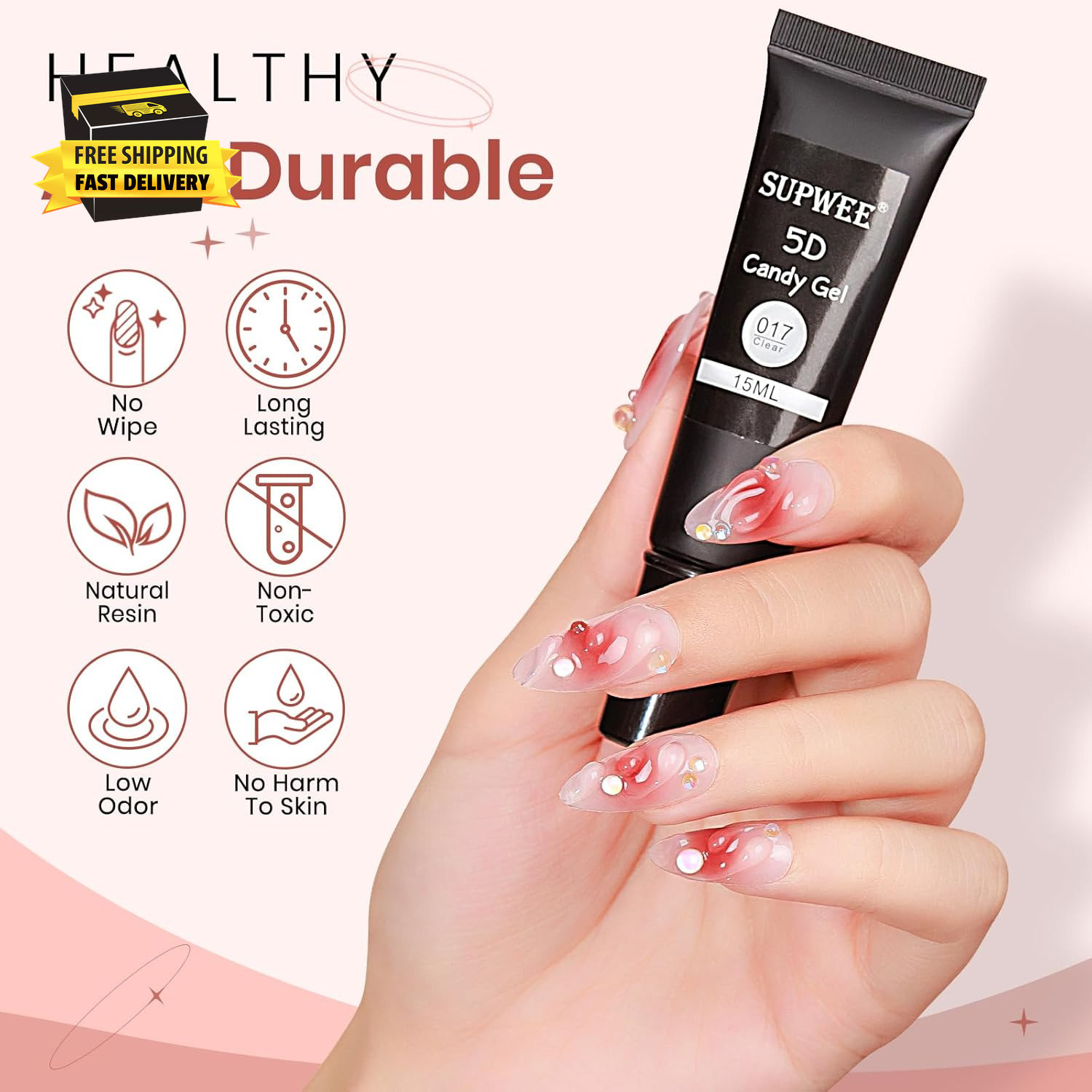 3D Nail Art Gel Clear Sculpting Gel for Nail Art Design DIY 3D Molding Gels for