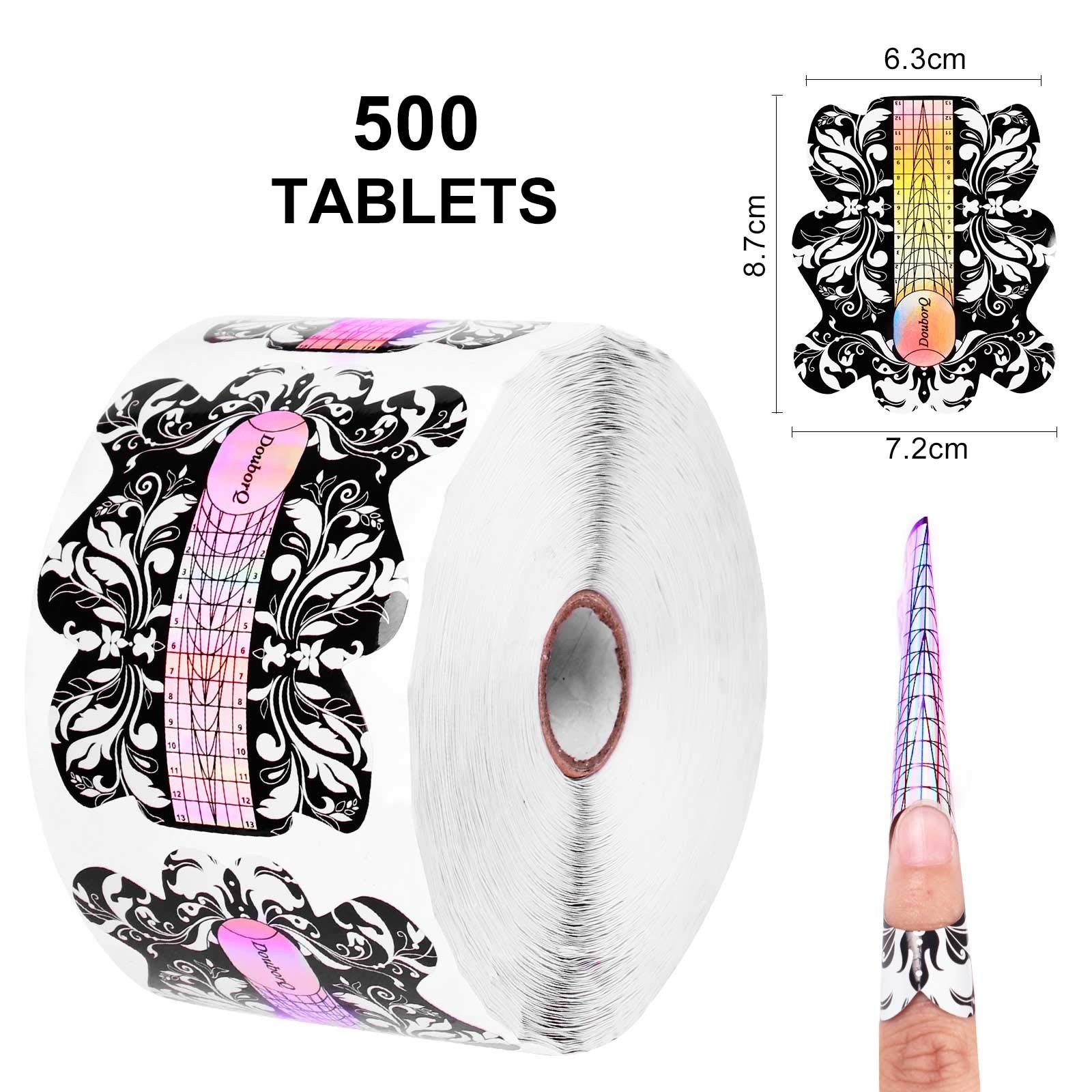 500PCS Acrylic Nail Forms,Nail Extension Tips,Nail Forms for Acrylic Nails,Ac…