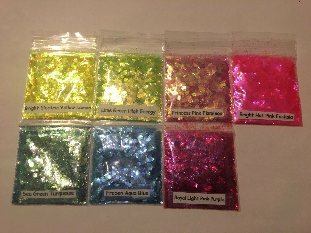 Super Sparkling Glitter Hexagon Mix-Royal Light Pink Purple-Nail Art Craft-US