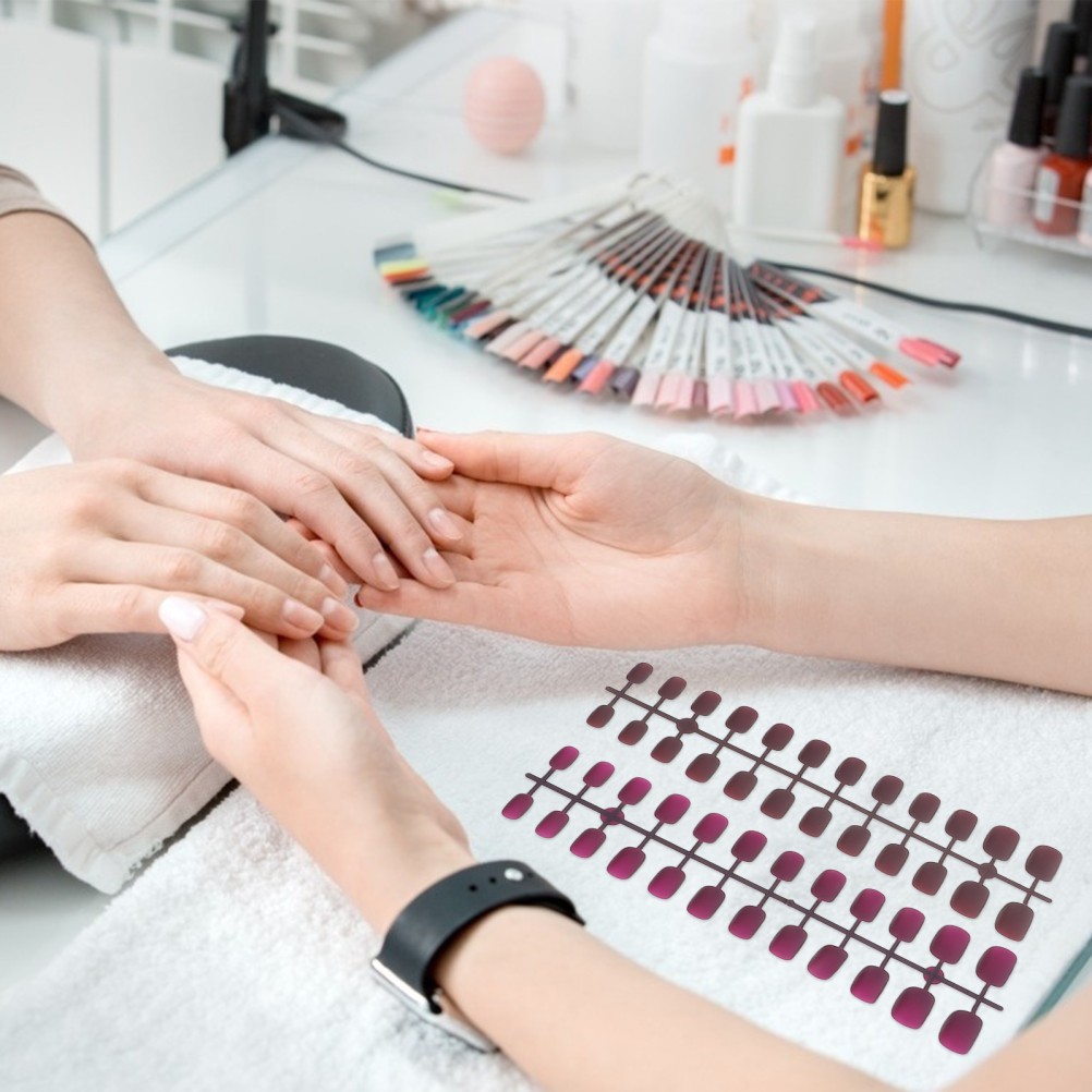 240Pcs Detachable Press on Nails Short Durable ABS Assorted Colors